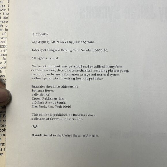 A Pictorial History Of Crime By Julian Symons 1840 To The Present Book 1966 FE - Picture 7 of 7